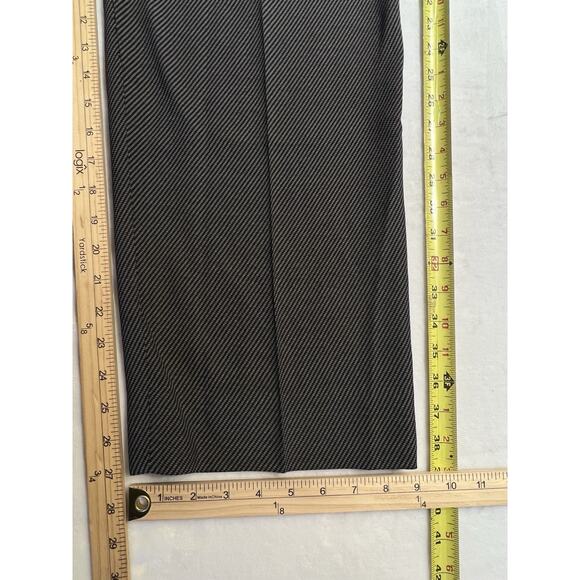 Vtg Armani Collezioni 42R 36x27 Black Gray Micro Birdseye Twill Designer Suit - Picture 15 of 16